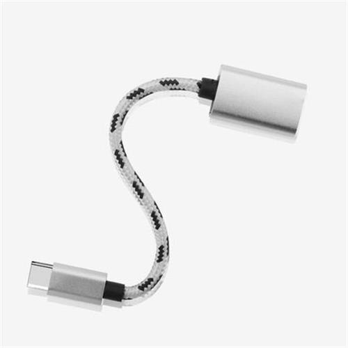 Cable de carga 2 en 1 Tipo C y microusb a USB 3,0, Cable de carga, línea USB 3,0, Cable adaptador OTG para teléfono, PC, convertidor de pene en U: Type-C Silver