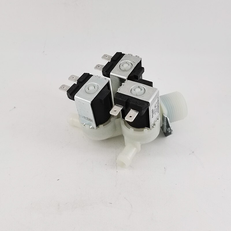 Low water pressure 3 way water solenoid valve 12V 24V flow control valve Parallel type one in three out