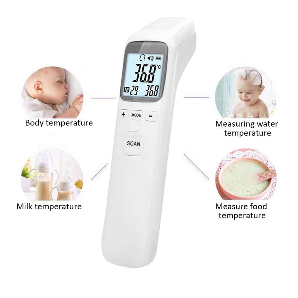 Thermomètre portatif sans Contact | Mesure de la température à infrarouge portatif, thermomètre sur pied Type sans Contact de haute précision thermomètre Portable