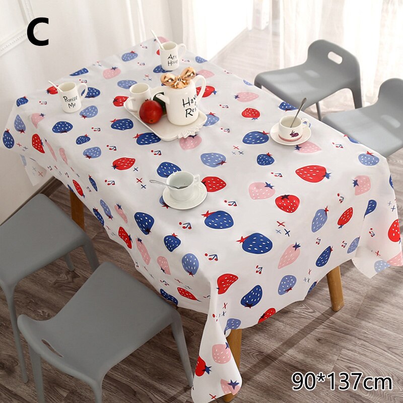 Mantel de mesa Pastoral impermeable para cocina, mantel de plástico PVC, a prueba de aceite, decorativo, lavable, cubierta de mesa