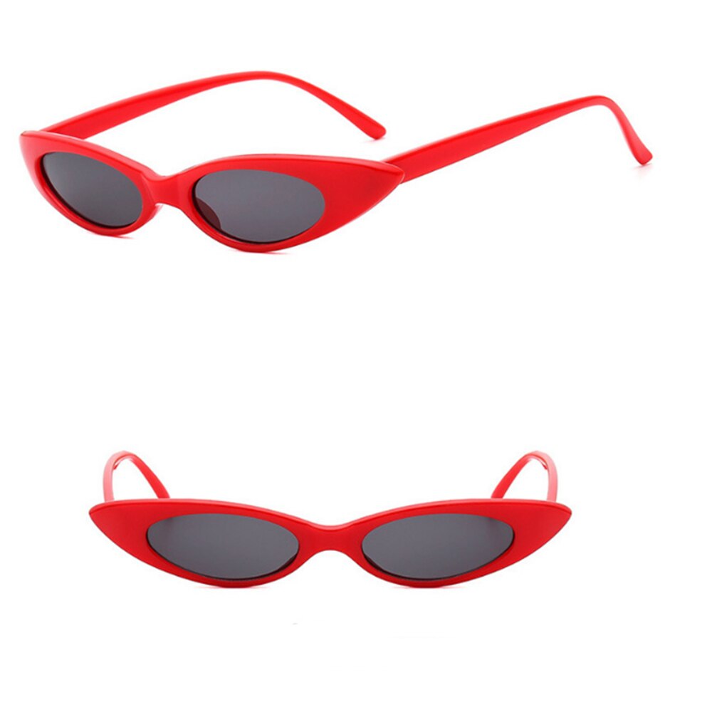 Elliptical Frame Cat Eyeglasses Trend Ocean Film Sunglasses Shaped Popular: Red
