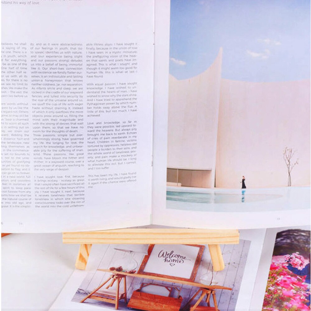 5pcs Portable Mini Wooden Easel Display Stand Tripod for Artist Painting Sketching DIY Arts Photo Cards Displaying