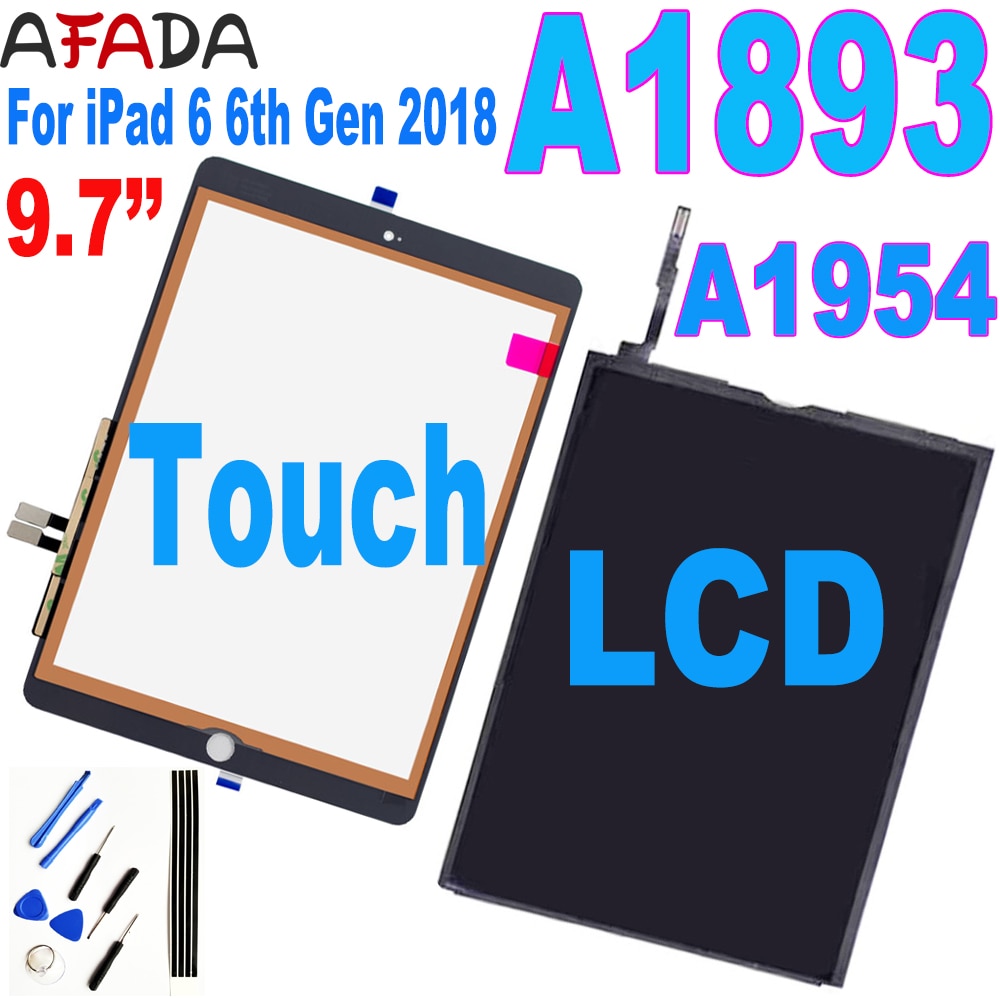 9.7 "Voor Ipad 6 6th Gen A1893 A1954 Touch Screen Digitizer Panel/Lcd-scherm Vervangen Voor ipad 9.7 A1893 A1954