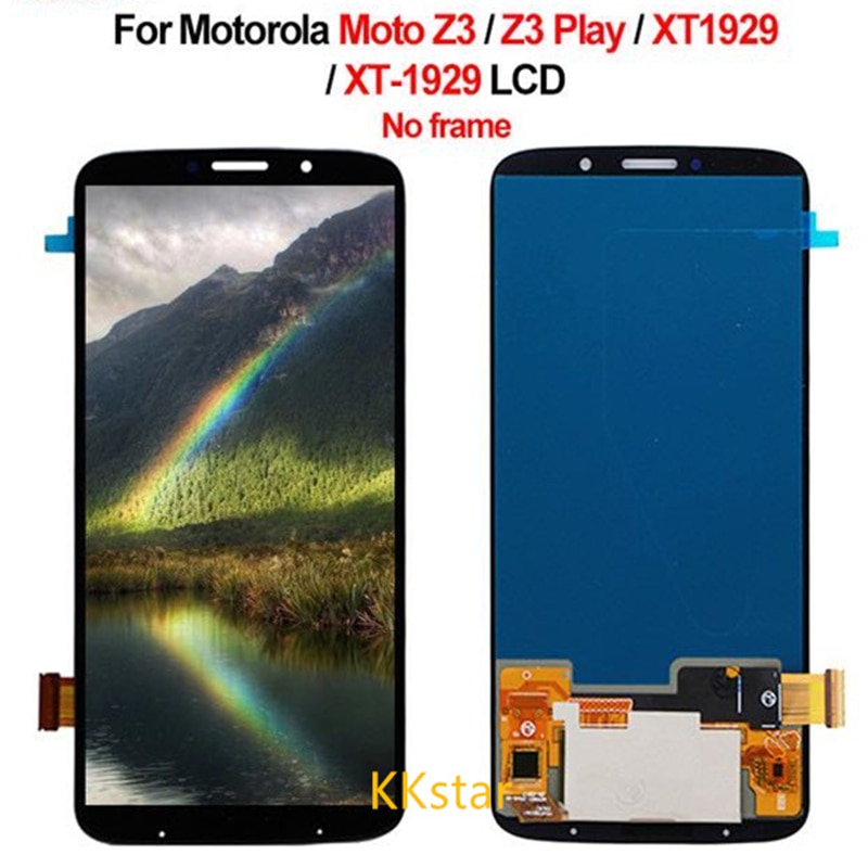 Getest Lcd-scherm Voor Moto Z3 Play Lcd Z3 Display B Voor Moto Z3 Spelen XT1929 Scherm Lcd touch Digitizer Vergadering