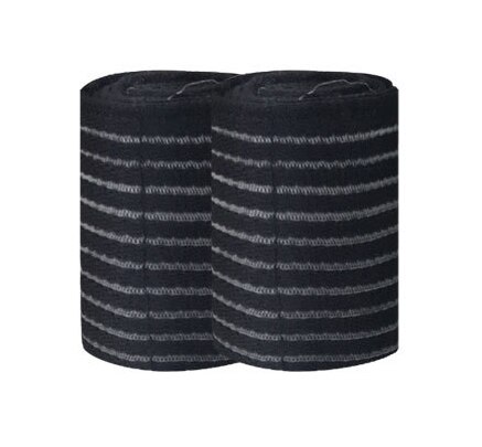 Enkel Ondersteuning Mannen En Vrouwen Sport Enkel Guards Protector Elastische Enkelbrace 70 Cm Professionele Compressie Sport: Zwart