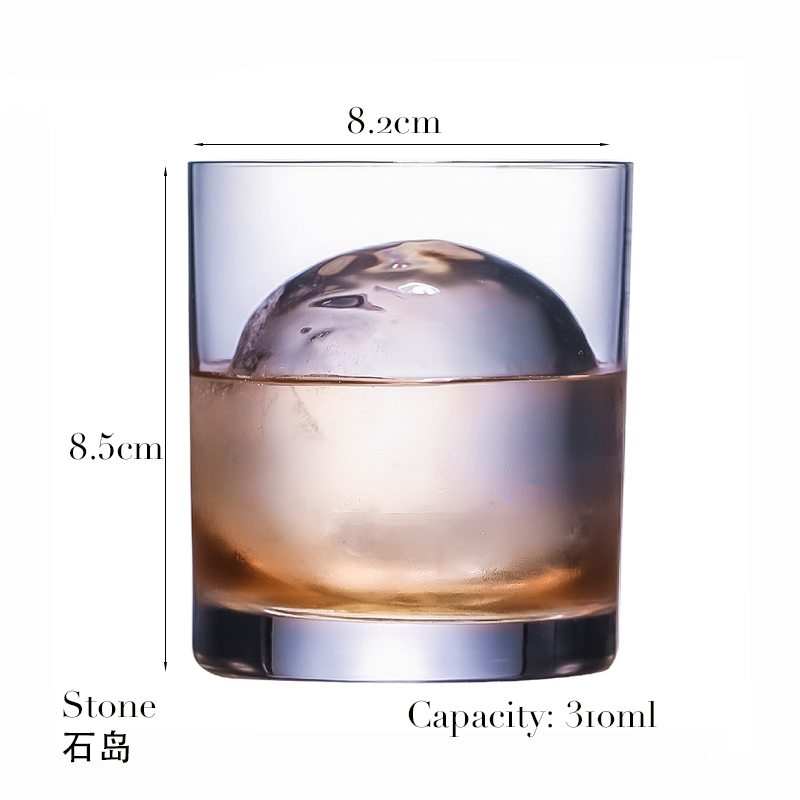 Vasos de whisky de 1 Uds., vasos de rocas antiguas, cristalería para cóctel escocés, Bourbon, Gin, Voldka, Brandy: Multicolor