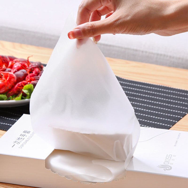 100 st kökshandskar engångshandskar oljetätande måltidshandskar förtjockade cpe halkskydd bbq sterila mathandskar köksutrustning