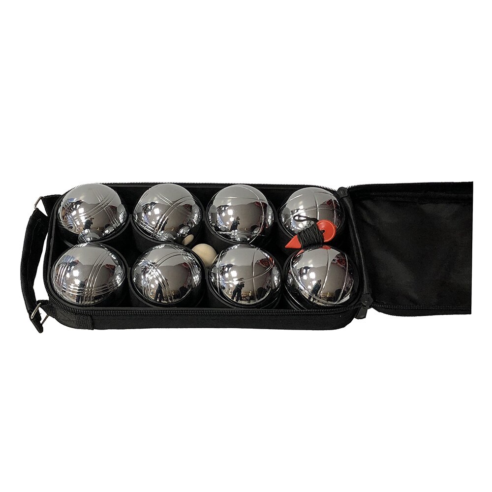 Juego de Petanca 8 Bolas de Metal + bolsa + accesorios Juego Aire Libre Juegos Jardin con Familia y Amigos