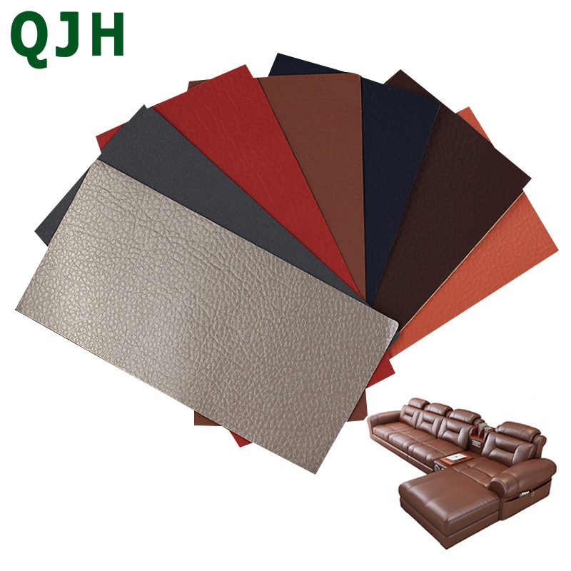1PCS 10x20cm Leather patches patch Self Adhesive Stick-on No Ironing Sofa Repairing Leather PU Fabric Stickers Patches
