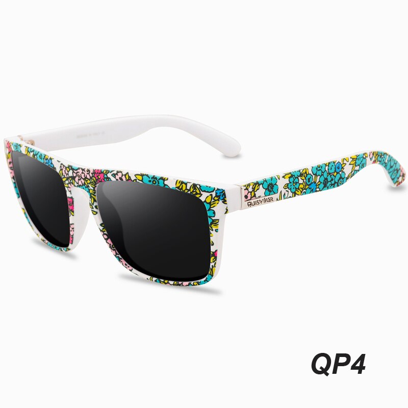 Quisviker mærke firkantede solbriller mænd polariserede solbriller kvinder nuancer oculos de sol masculino: Qp4