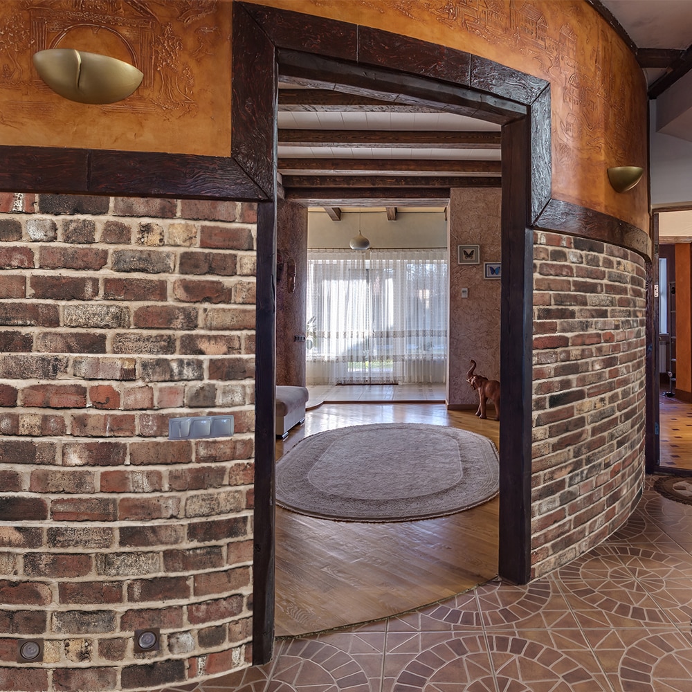 Funlife® Red Brick Tile Stickers Wall stickers Self-Adhesive Waterproof Anti-slip Wallpaper for Kitchen Furniture Bathroom Decor