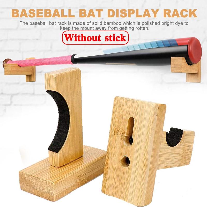 Honkbalknuppel Display Wall Mount,bat Houders Voor Muur Display En Liner Muur Vilt Schroeven Baseball Base Mount Bat Met G7H8