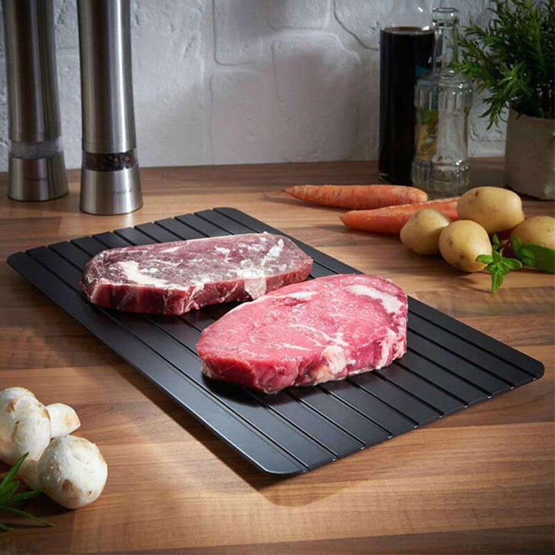 1 sztuk szybka rozmrażanie taca szybka rozmrażanie robić mrożonego mięsa ryby morze żywności szybkie rozmrażanie płyta taca przyrząd kuchenny narzędzie Dropshipping