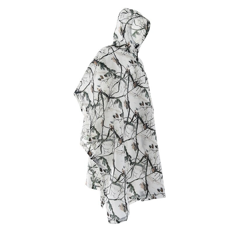 Impermeable Outdoor Rainwear Multi-Functional Snowy Camouflage Raincoat For Motorcycle Camping Travel K5