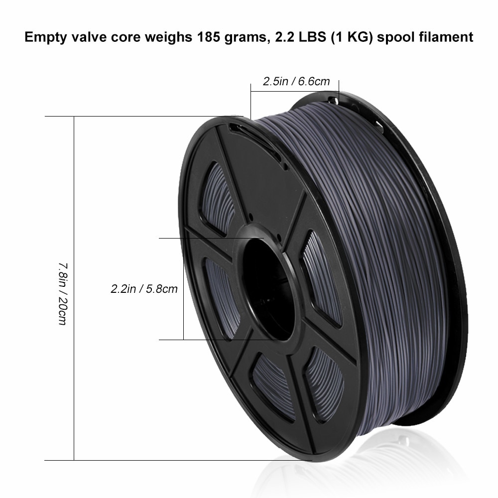 Sla-imprimante 3D, Filament, bobine de 1.75mm, 1KG, même Filament PLA, tolérance +/-0.02, longueur 330m pour impression 3D FDM, nouveaux arrivages