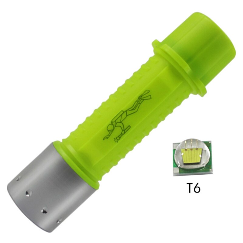 Professional 500 Lumen Diving Flashlight - Underwater Scuba Safety Light - Aluminum Alloy