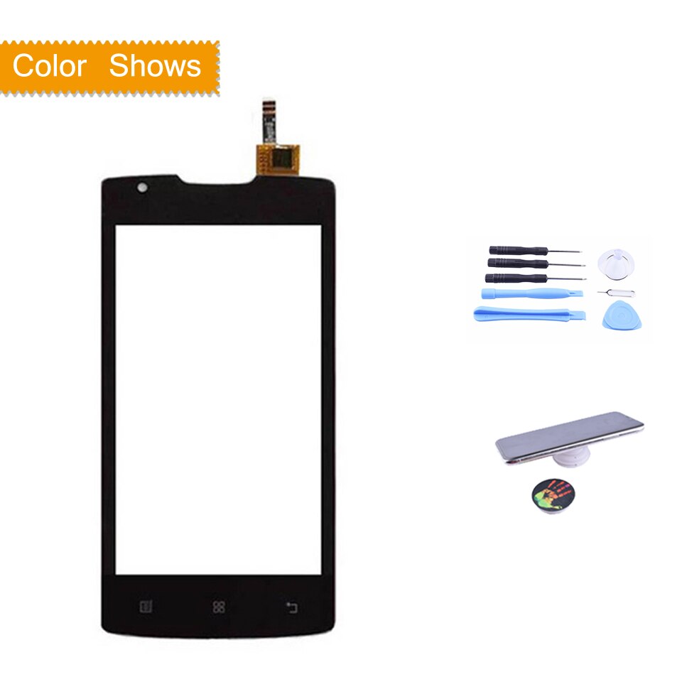 Original For Lenovo A1000 A 1000 Touch Screen Digitizer Touch Panel Sensor Front Outer Glass Lens A1000 Touchscreen NO LCD 4.0": black with gift