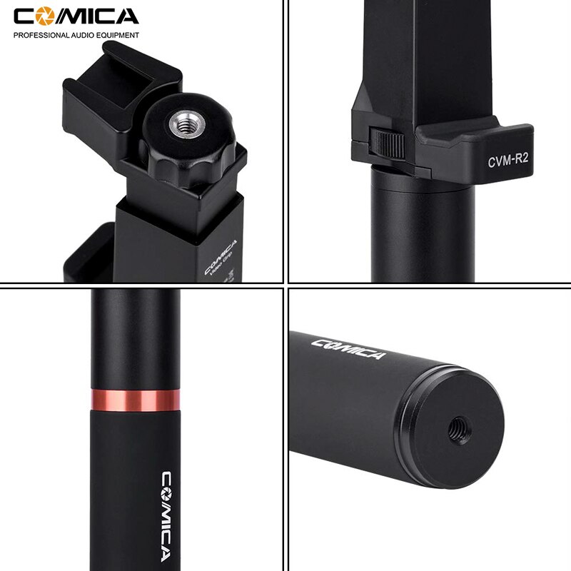 Comica CVM-R2 Smartphone Video Rig Hand Grip Handle Stabilizer Kit for iPhone X 8 7 6s Plus for Samsung Huawei Cell Phone etc.