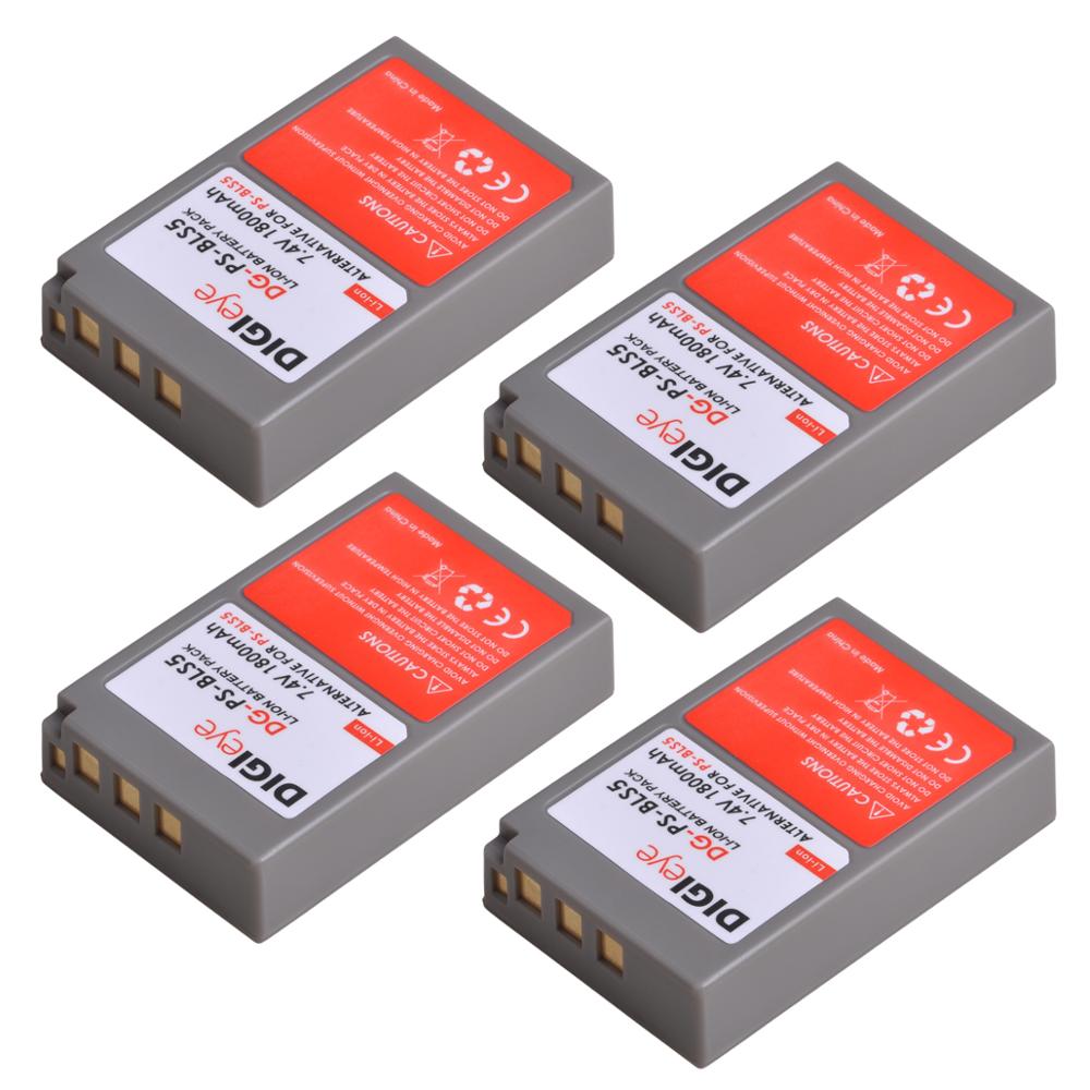 Batería de BLS-5 BLS-50 de PS-BLS5 de 1800mAh para OM-D Olympus, Mark II, Mark III, Pen E-M10, E-PL2, E-PL5, E-PL6, E-PL7, Stylus 1