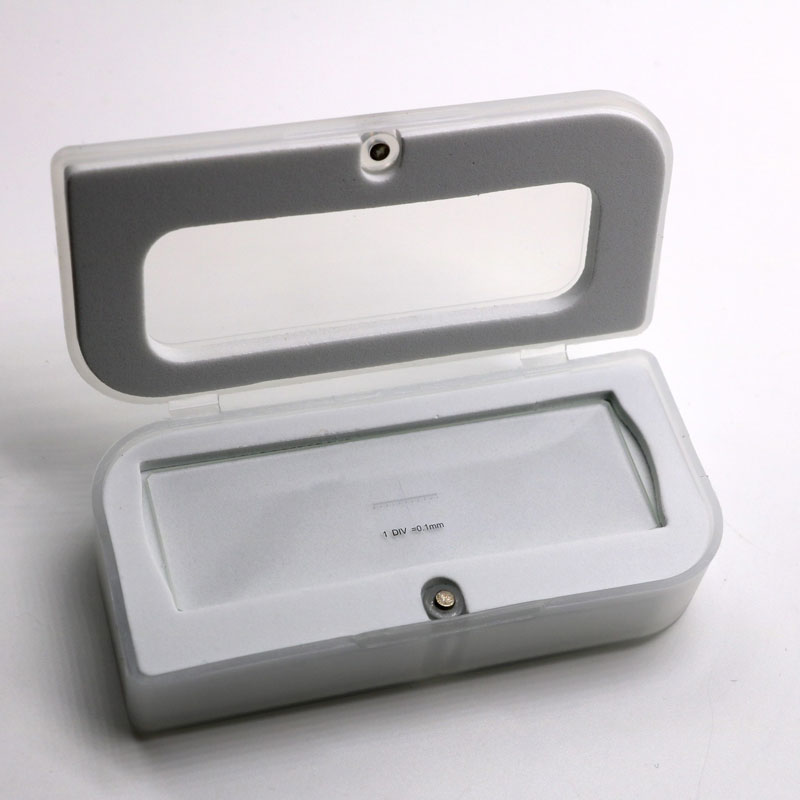 Microscope Stage Micrometer Slide Optical Glass Measuring Tool Measurement Reticle for Biological Stereo Video Microscopio: 935.T