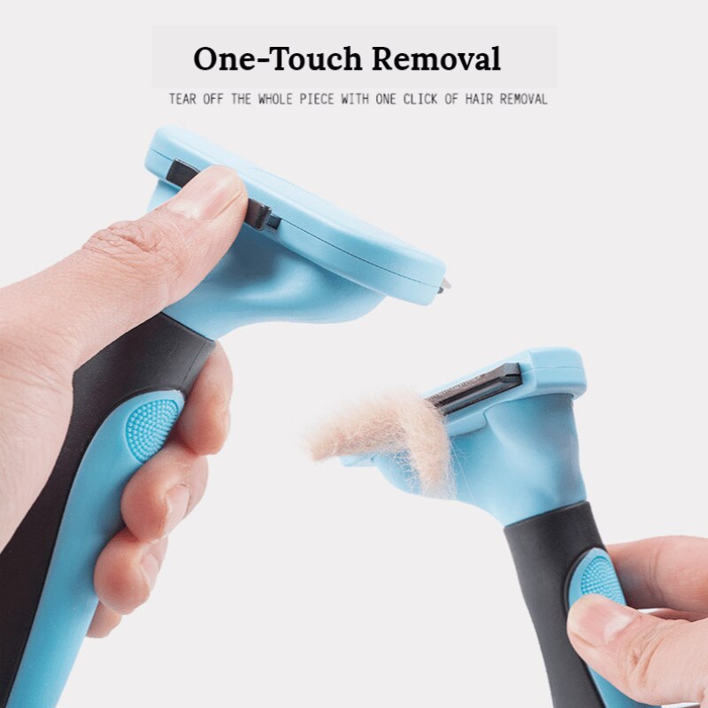 Peigne de toilettage pour animaux de compagnie, brosse pour chiens et chats, outil d'épilation des poils, tondeuse, fourniture pour animaux de compagnie