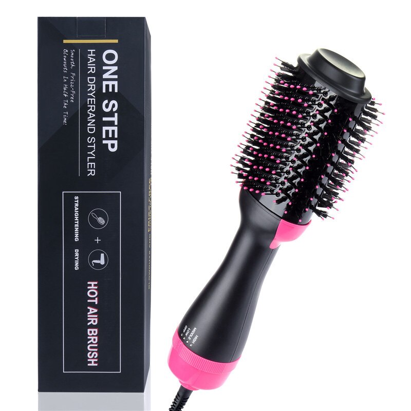 2 In 1 Elektrische Pro Föhn Borstel Krultang Haar Krultang Ionen Keramische Roterende Haardroger Kam Föhn styling Tool