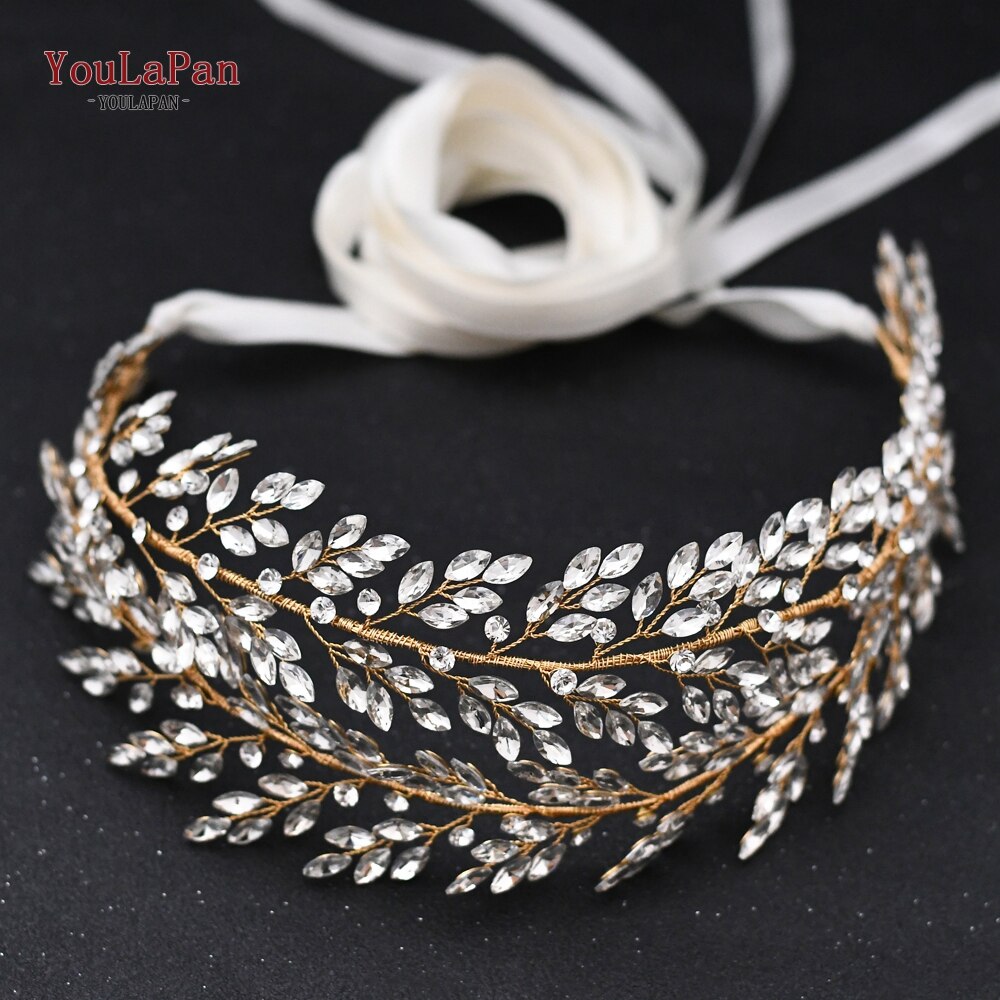 Youlapan  sh308- g gouden strass riem bruidsriem sjerp trouwjurk riem kristal applicatie voor bruidsmeisjesjurk jurk riem