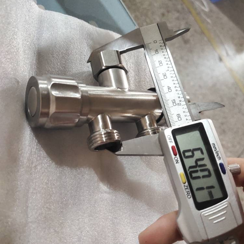 1PC Bibcock 304 Stainless Steel Washing Machine Faucet One-in 2-Out Double Outlet Adapter Tap Thread G1/2'