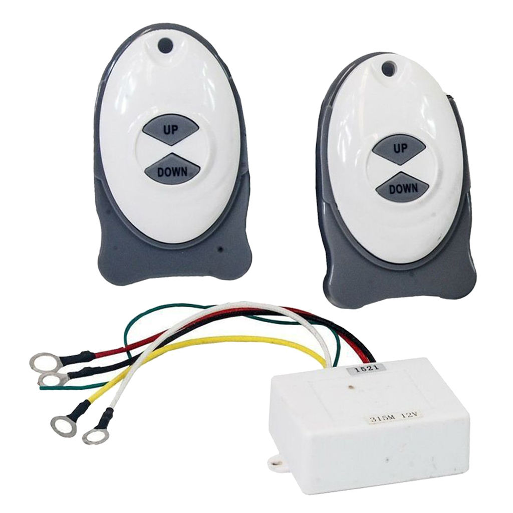 Anchor Remote Windlass Wireless Switch Boat Sail Trim Controller for Marine, Yachat, Boat