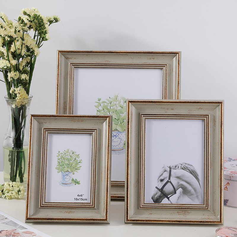 European and American Retro Photo Frame Photo Display Platform Wedding Couple Pictures Frames Home Decor
