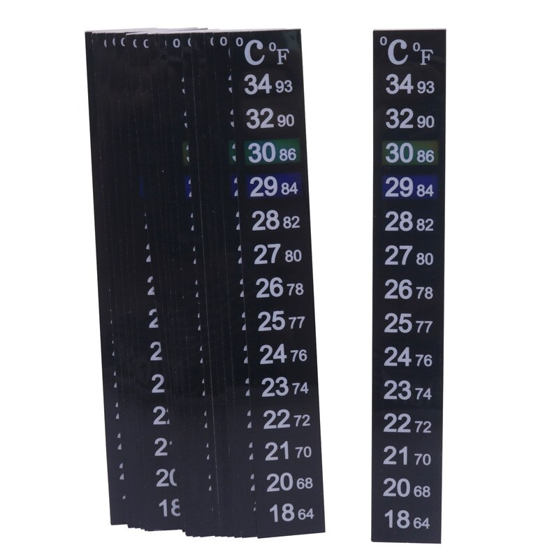 10 Teaching equipment Digital thermometer temperature sticker double scale sticker high precision Aquarium fish tank thermometer