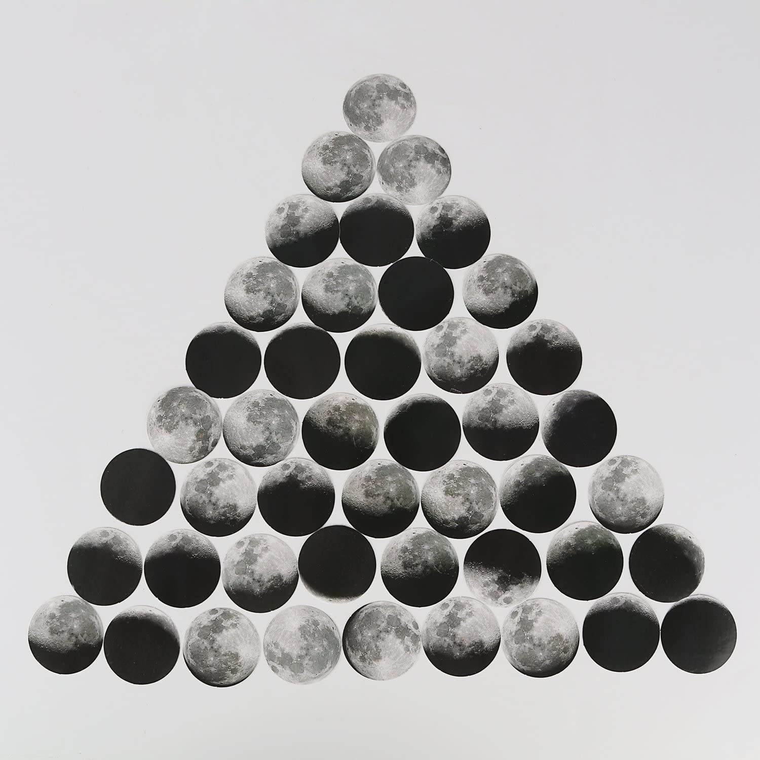 4.4cm Mini Moon Phase Stickers Adhesive Scrapbooks Decals DIY Decoration for Laptop Notebooks