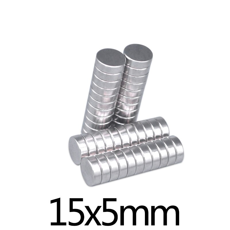 10/20/50 Pcs 15X5 Mm Super Krachtige Sterke Magnetische Schijf Magneten 15 Mm X 5mm Permanente Neodymium Magneten Ronde Magneet 15*5 Mm