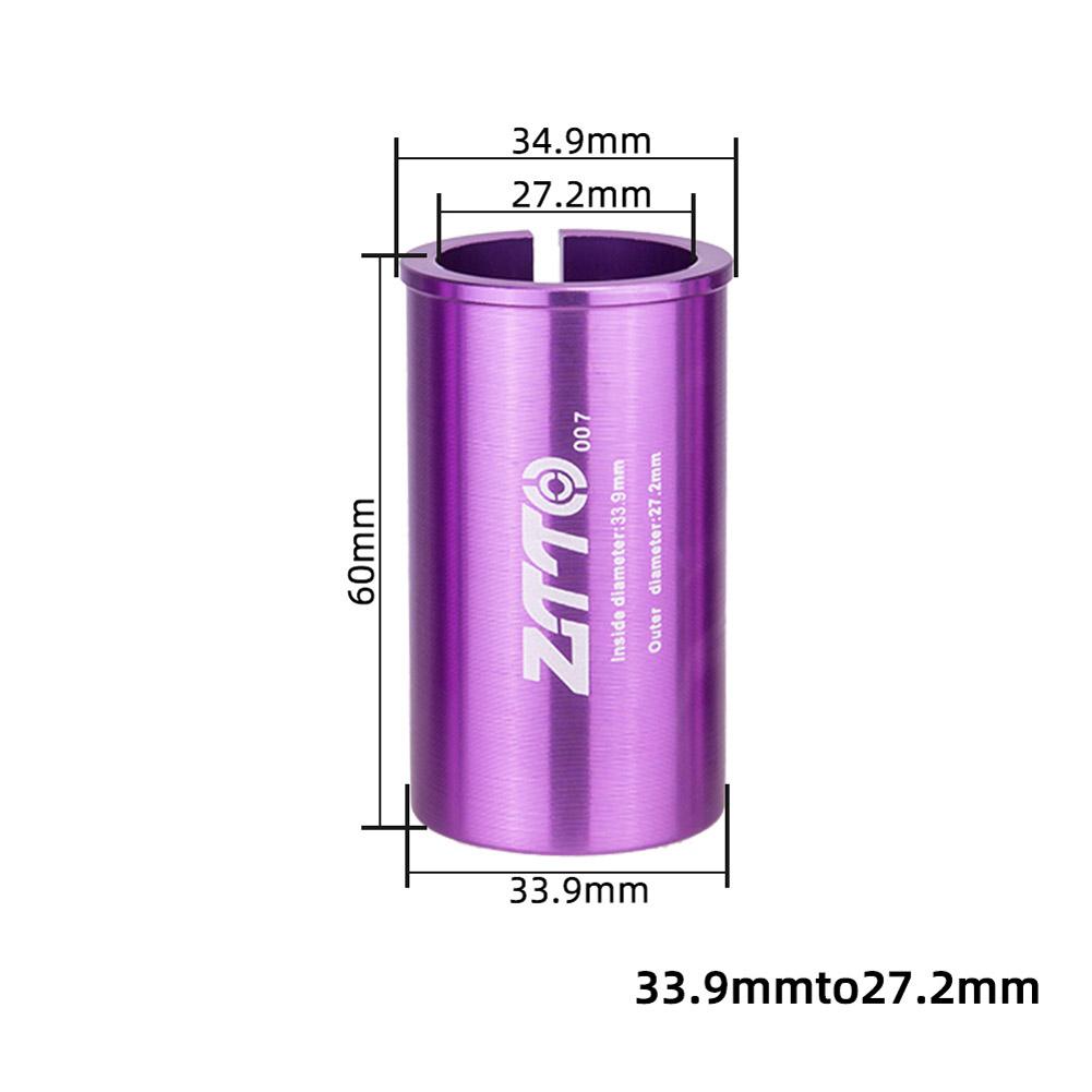 Adaptateur de tige de selle de vélo vtt, 34.9 tours To31.8, manchons de réduction, cyclisme, ensembles réglables: 33.9-27.2