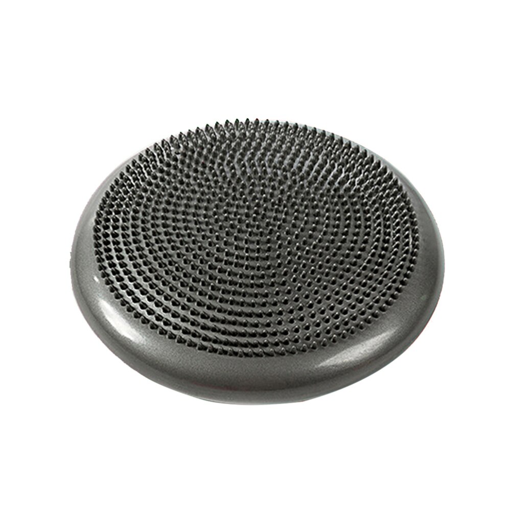 Inflated Stability Wobble Cushion Extra Thick Core Balance-Disc Wiggle Seat for Improving Core Strength Relieving Back Pain (Pin: Grey