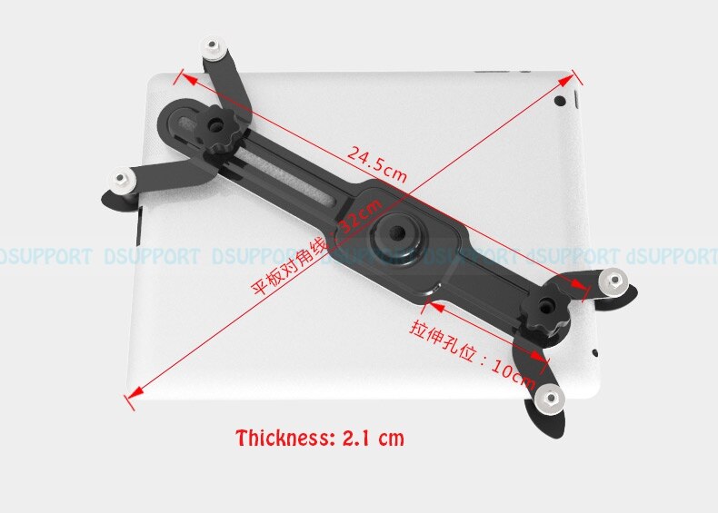 Tablet stand holder wall mounted for variety-size 7-11 inch tablets, universal tablet stand PG701-B