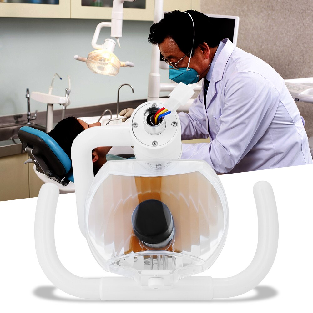 Lámpara Dental halógena cuadrada de 50W, luz fría, Oral, multiángulo ajustable, para unidad de dentista, silla, plataforma, limpieza más fácil de los dientes, nueva
