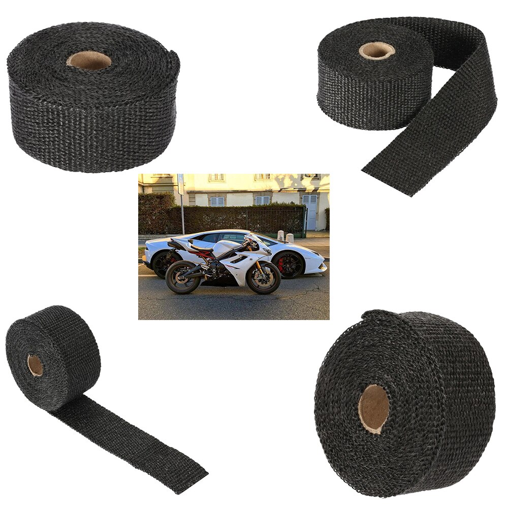 Heat Exhaust 10m Reflective Insulation Kit Refit Pipe Heat Shield Fireproof Cloth for Motorcycle Exhaust Pipe 5