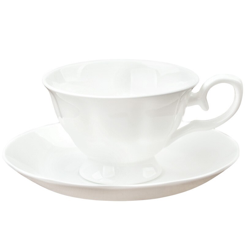 Tasse à café en porcelaine en céramique, os blanc pur, tasses de Latte nordique simples, fantaisie créative, thé de l'après-midi, café, tasse et soucoupe, cuillère