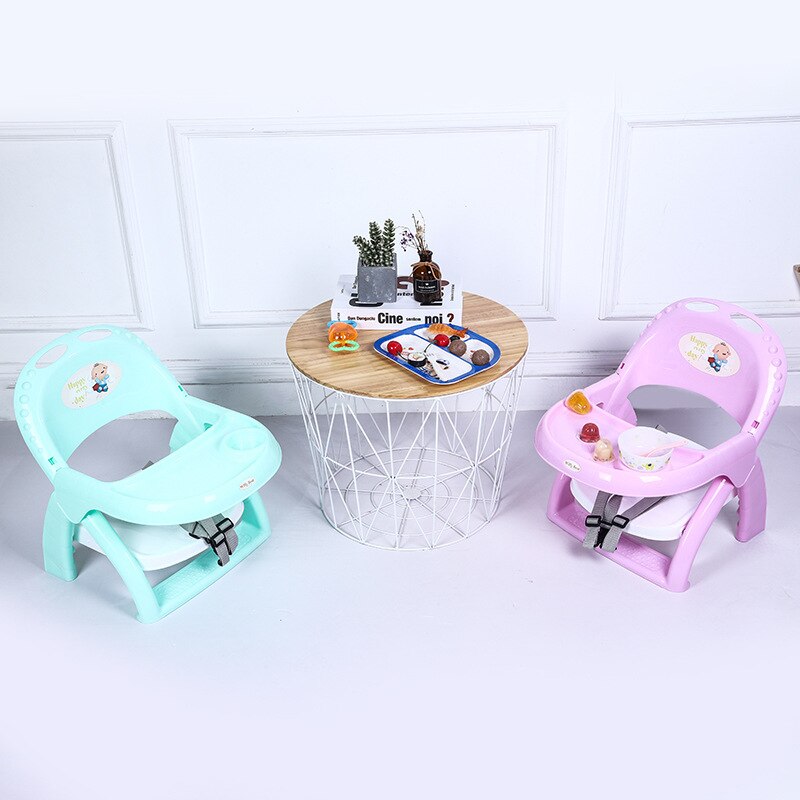 Silla de comedor multifuncional con sonido Bb desmontable para niños, taburete de Comedor Infantil con sonido de dibujos animados