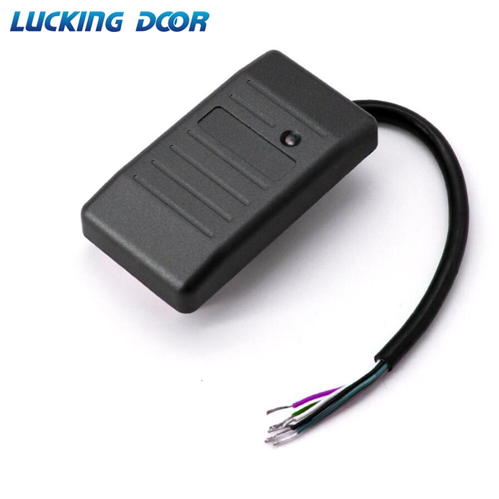Lector de tarjetas RFID para acceso con tarjeta de identificación, lector de tarjetas RFID resistente al agua de 125khz Wiegand 26 34 indicadores LED de seguridad: HID803 black