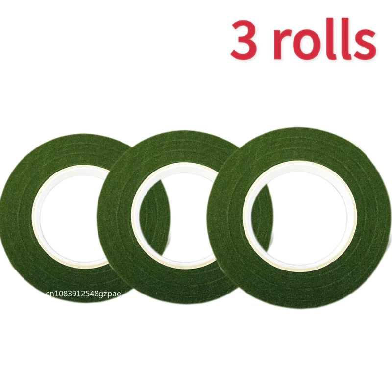 20/1 Rollen grünes Blumenstrauß-Blumenbänder, selbstklebendes Staubblatt-Geschenkpapier, DIY-Blumen-Dekor für Floristen, Hochzeit, Party-Requisiten: Braun