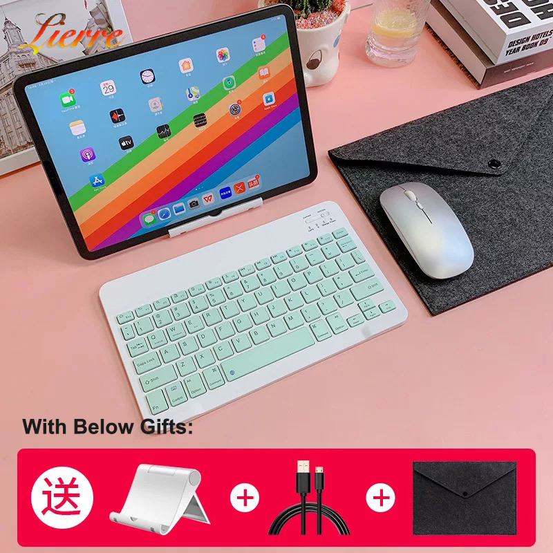 LierreRoom Bluetooth-compatible Keyboard For Apple iPad Xiaomi Samsung Huawei Phone Tablet Wireless Keyboard For Android Windows: D4