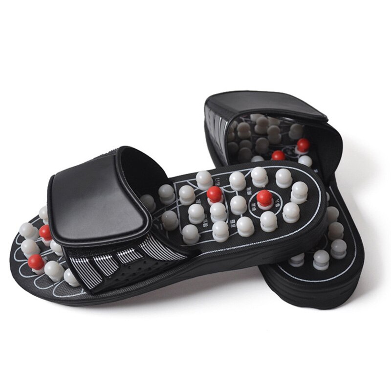 BomKinta Taiji Acupoint Magnetic Therapy House Slippers Men Shoes Indoor Spring Massage Health Protect Slippers Chinese Acupress