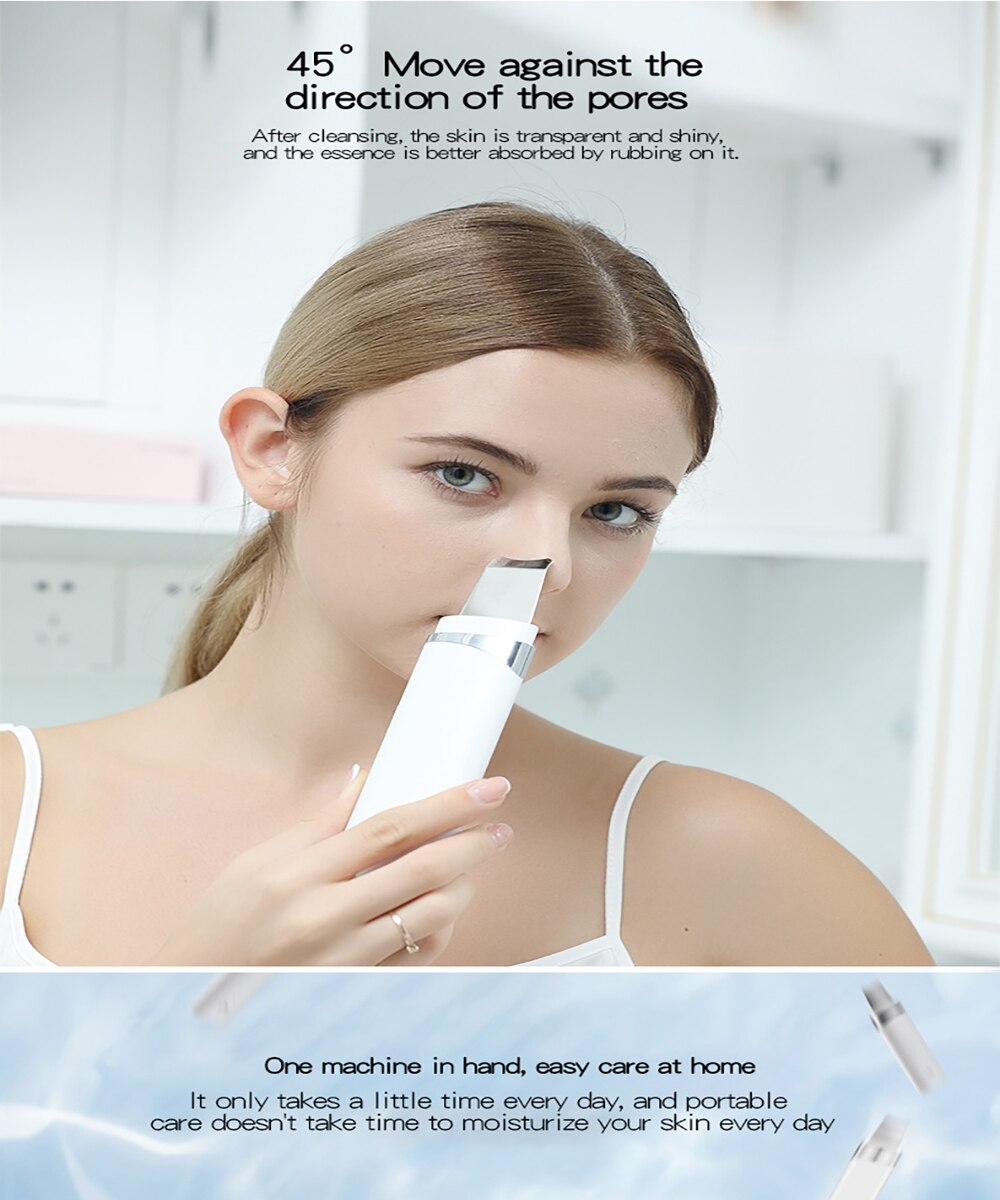 K·SKIN Blackhead Cleanser Remove Dead Skin Ultrasonic Technology Can Remove Pore Pollution Clean Face Facial Lift Easy To Carry
