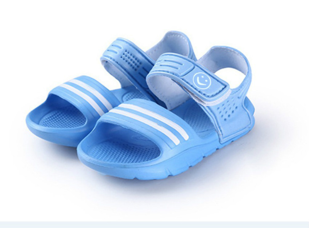 PUDOCOC 1 par Casual niños sandalias bebé niño cerrado dedos del pie verano playa Sandalias Zapatos planos bebé PVC: D / 25