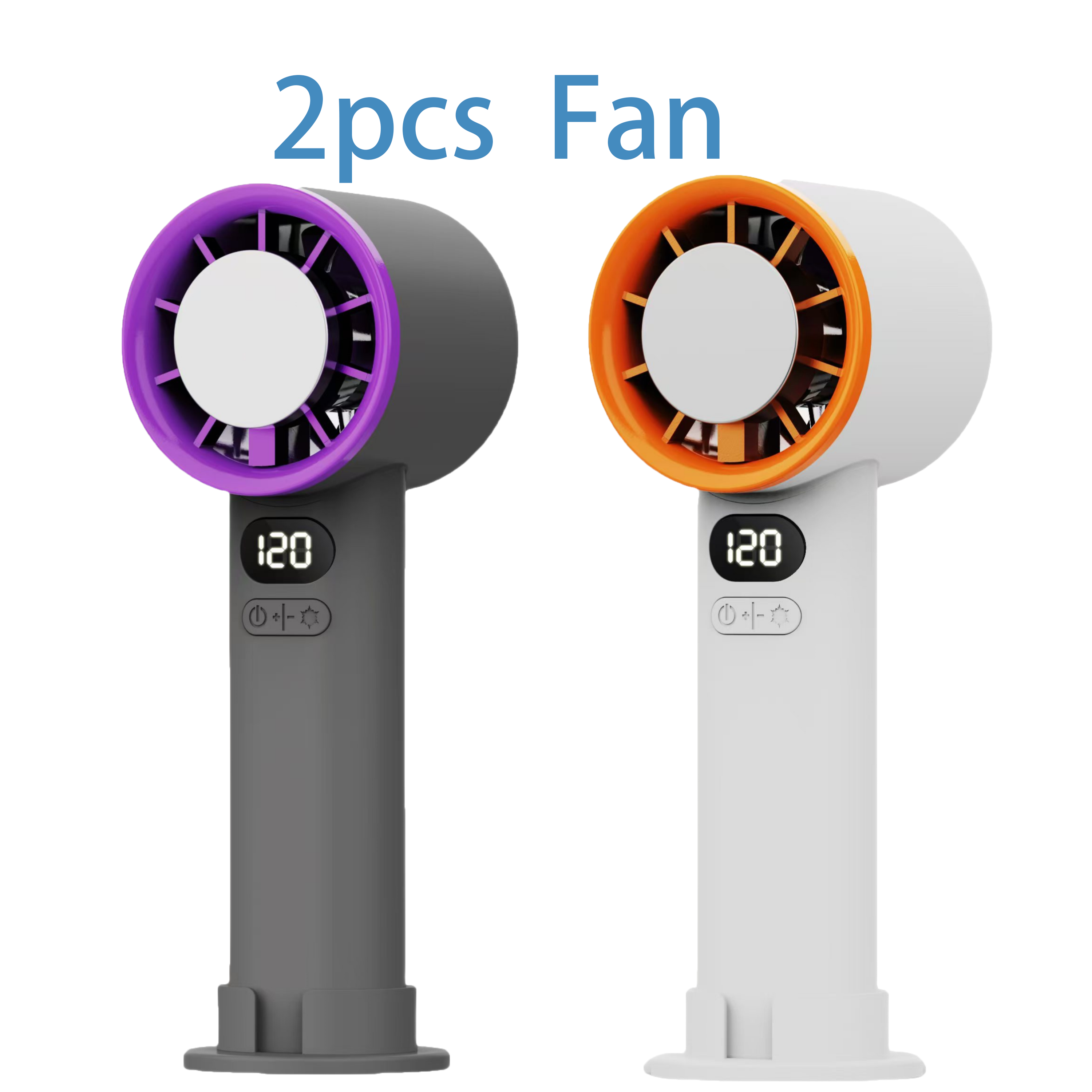 Mini ventilador portátil de 3000mAh, 120 velocidades de viento, refrigeración instantánea con modo de hielo, ventilador de mano, ventiladores eléctricos recargables por USB, ventilador de Camping: Rojo