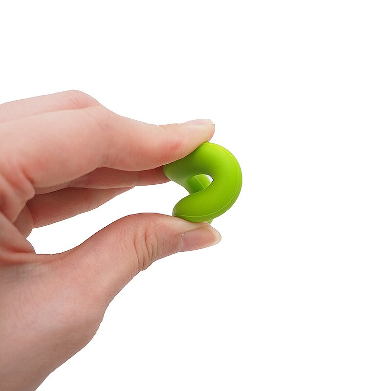 Chenkai-anneau de dentition Silicone sans BPA | Perles de donuts pour bébé, pour la fabrication bricolage, accessoires de jouets, 50 pièces