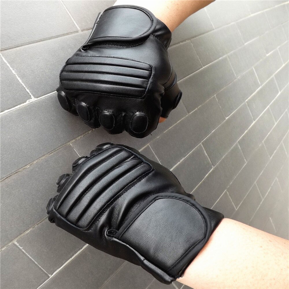 Men Winter Leather Motorcycle Sports Outdoor Protection Gloves Men Winter Gloves handschoenen guantes mujer