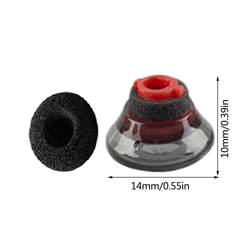 Almohadillas de silicona suave para auriculares Plantronics Voyager 5200, tapones para los oídos transparentes, espuma negra: Marrón